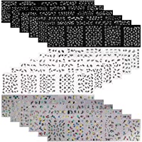 Mwoot 90 hojas (más de 3000 unids) 3D pegatinas de uñas varias flores mariposa patrones calcomanías diseños de uñas de…